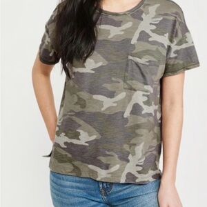 Abercrombie & Fitch Olive Camo Tee